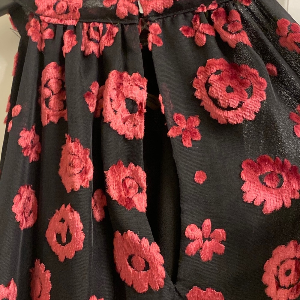 Ramy Brook "Naima" velvet burnout cocktail dress. - Picture 12 of 16